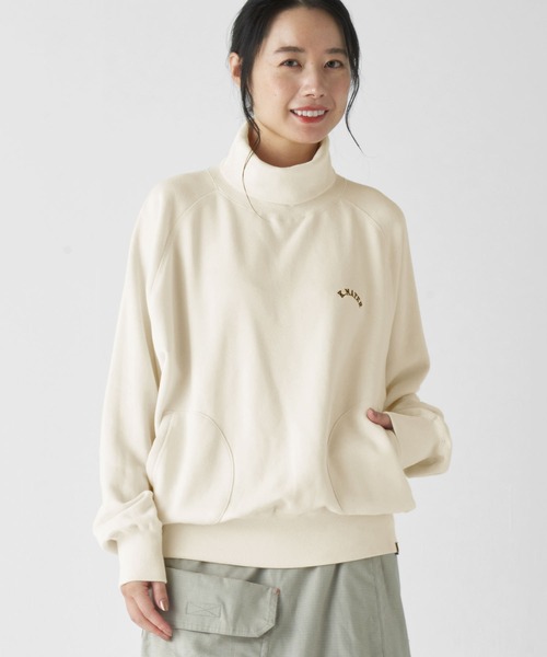KRIFF MAYER Lady's Collection(クリフメイヤーレディースコレクション)の「裏起毛ハイネックスウェット(スウェット・レディース・オレンジ/カラフル/グレー/ナチュラル/チャコール・LARGE/MEDIUM)」の4枚目の写真