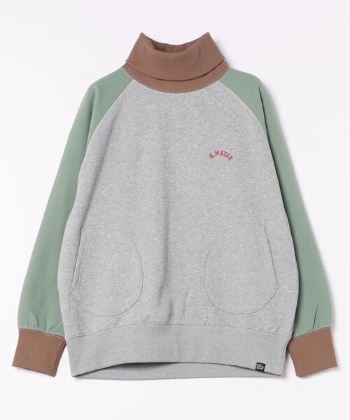 KRIFF MAYER Lady's Collection(クリフメイヤーレディースコレクション)の「裏起毛ハイネックスウェット(スウェット・レディース・オレンジ/カラフル/グレー/ナチュラル/チャコール・LARGE/MEDIUM)」の8枚目の写真