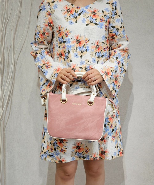 RETRO GIRL(レトロガール)の「【RETRO GIRL/レトロガール】トートバック(トートバッグ・レディース・ベージュ/ピンク/ブルー・FREE)」の10枚目の写真