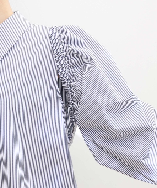 VIS（ビス）の「【洗える】【マルチWAY】ボレロ付きミニシャツワンピース（シャツワンピース・レディース・ネイビー/ブラウン/ブルー系その他3・FREE）」の9枚目の写真