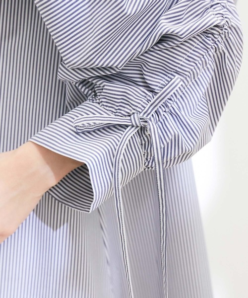 VIS（ビス）の「【洗える】【マルチWAY】ボレロ付きミニシャツワンピース（シャツワンピース・レディース・ネイビー/ブラウン/ブルー系その他3・FREE）」の22枚目の写真