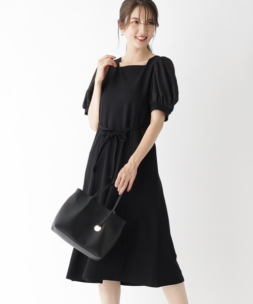 index（インデックス）の「◇バルーンスリーブAラインワンピース