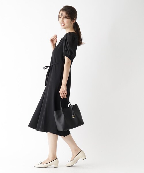 バルーンスリーブAラインワンピース NATURAL BEAUTY BASIC（ナチュラルビューティーベーシック）の