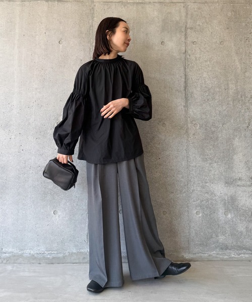 ボリュームギャザースリーブブラウス（シャツ/ブラウス）｜select MOCA