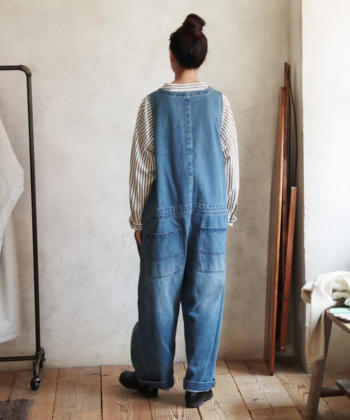 soulberry（ソウルベリー）の「【レギュラー丈】店長のデニムなサロペット（デニムパンツ・レディース・ブルー・4L/3L/L/M/LL）」の9枚目の写真