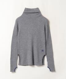 LANVIN en Bleu | カラーポイントリブタートル(ニット/セーター)