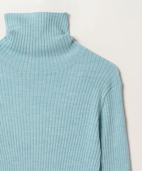 LANVIN en Bleu(ランバンオンブルー)の「カラーポイントリブタートル(ニット/セーター・レディース・ブルー/ブラック/グレー/イエロー/ブルー系その他・38)」の17枚目の写真