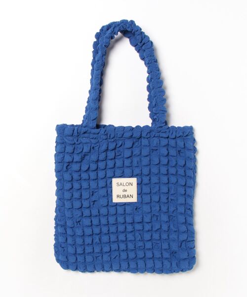 SALON de RUBAN（サロンドルヴァン）の「【SALON de RUBAN / サロン ド ルヴァン】ポップコーン トートバッグ（トートバッグ・レディース・ブラック/ブラウン/ピンク/マスタード/ブルー/ターコイズブルー/オレンジ/モカ・FREE）」の6枚目の写真