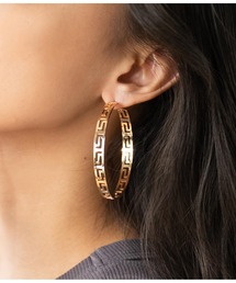 LATINA | ジオメトリックフープピアス(ピアス（両耳用）)