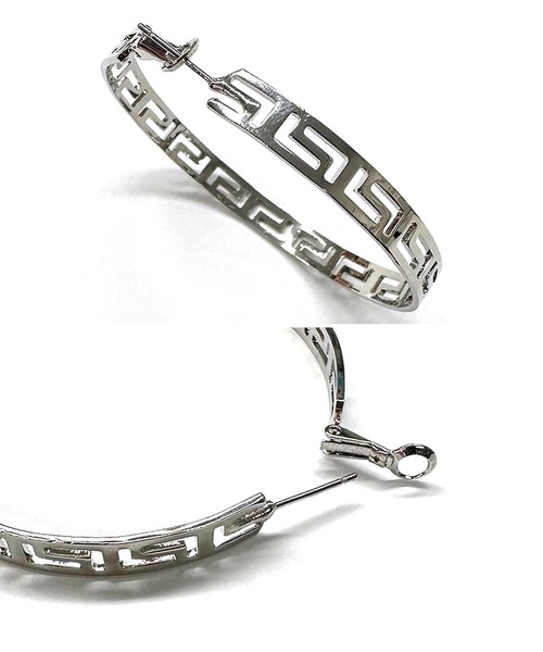 LATINA(ラティーナ)の「ジオメトリックフープピアス(ピアス(両耳用)・レディース・シルバー/ゴールド・FREE)」の12枚目の写真