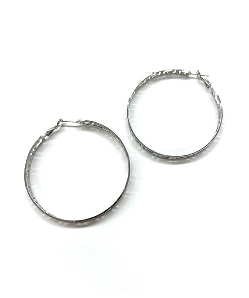 LATINA(ラティーナ)の「ジオメトリックフープピアス(ピアス(両耳用)・レディース・シルバー/ゴールド・FREE)」の10枚目の写真