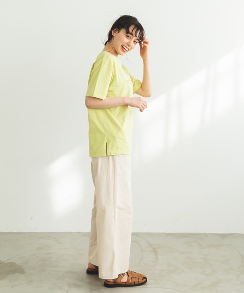 pairmanon(ペアマノン)の「【プレミアムコットン100】【かぞくおそろい】【大人ユニセックス】プリント半袖Tシャツ(Tシャツ/カットソー・レディース・イエロー系その他/ベージュ系その他4/ブラック系その他4/ベージュ系その他5/モカ/ブラウン系その他4/グリーン系その他4/ブラック系その他/グリーン系その他3/ブラック系その他3/ブラック系その他5/パープル系その他2/ブラック系その他6/ホワイト系その他/ベージュ系その他6・S/M/L)」の19枚目の写真