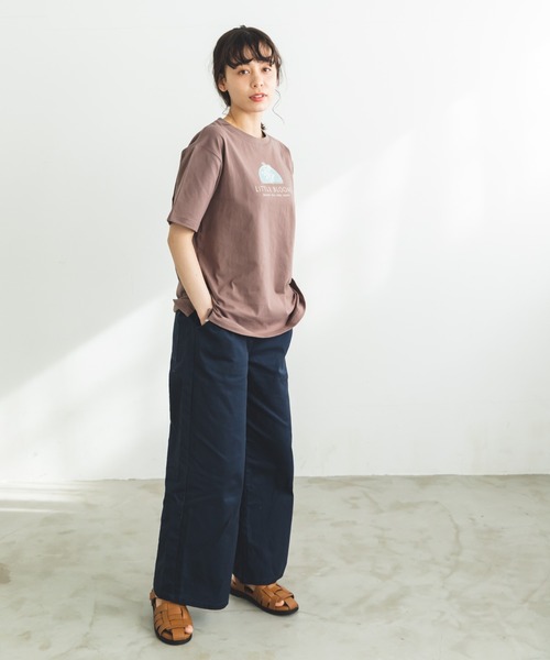 pairmanon(ペアマノン)の「【プレミアムコットン100】【かぞくおそろい】【大人ユニセックス】プリント半袖Tシャツ(Tシャツ/カットソー・レディース・イエロー系その他/ベージュ系その他4/ブラック系その他4/ベージュ系その他5/モカ/ブラウン系その他4/グリーン系その他4/ブラック系その他/グリーン系その他3/ブラック系その他3/ブラック系その他5/パープル系その他2/ブラック系その他6/ホワイト系その他/ベージュ系その他6・S/M/L)」の21枚目の写真