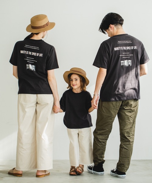 pairmanon(ペアマノン)の「【プレミアムコットン100】【かぞくおそろい】【大人ユニセックス】プリント半袖Tシャツ(Tシャツ/カットソー・レディース・イエロー系その他/ベージュ系その他4/ブラック系その他4/ベージュ系その他5/モカ/ブラウン系その他4/グリーン系その他4/ブラック系その他/グリーン系その他3/ブラック系その他3/ブラック系その他5/パープル系その他2/ブラック系その他6/ホワイト系その他/ベージュ系その他6・S/M/L)」の17枚目の写真