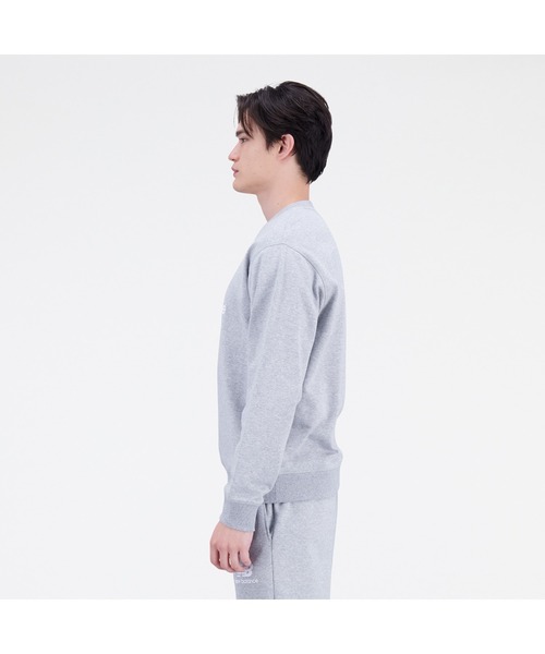 NEW BALANCE（ニューバランス）の「NB Essentials スタックドロゴ スウェットクルー（スウェット・メンズ・ライトグレー/ブラック・MEDIUM/XX-LARGE/LARGE/SMALL/X-LARGE）」の7枚目の写真