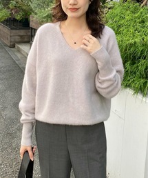 フォックスウールVネックプルオーバー