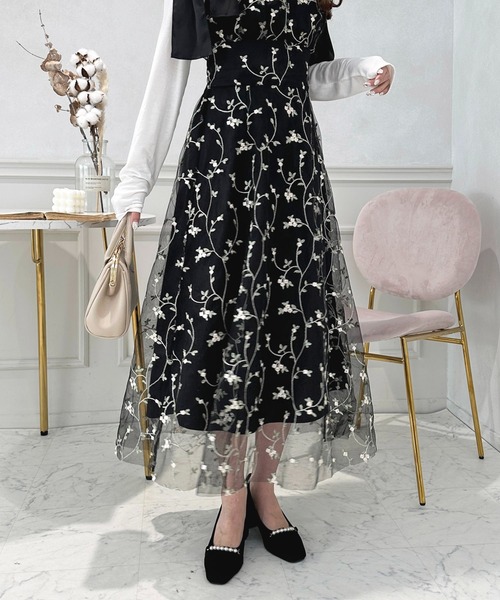 セール】【セットアップ可能】チュールスカート【ZOZOTOWN限定アイテム