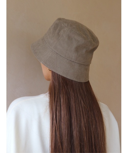 TRUNC（トランクエイティーエイト）の「Eco Suede Bucket Hat（ハット・レディース・ブラック/グレイッシュベージュ・FREE）」の9枚目の写真