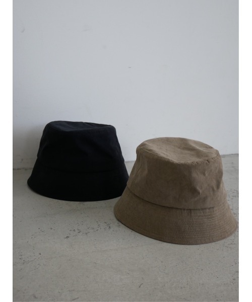 TRUNC（トランクエイティーエイト）の「Eco Suede Bucket Hat（ハット・レディース・ブラック/グレイッシュベージュ・FREE）」の11枚目の写真