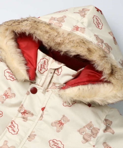 Moujonjon（ムージョンジョン）の「くま柄スノーコンビ・スキーウェア