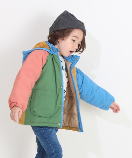 BABYDOLL（ベビードール）の「通販限定 2WAY マウンテン 中綿 アウター 8671K（ダウンジャケット/コート・キッズ・その他2/ブラック/ベージュ/グリーン/スカイブルー系1/その他3/ネイビー/ベビーピンク/その他4・110cm/120cm/130cm/140cm/100cm/150cm/90cm）」の8枚目の写真