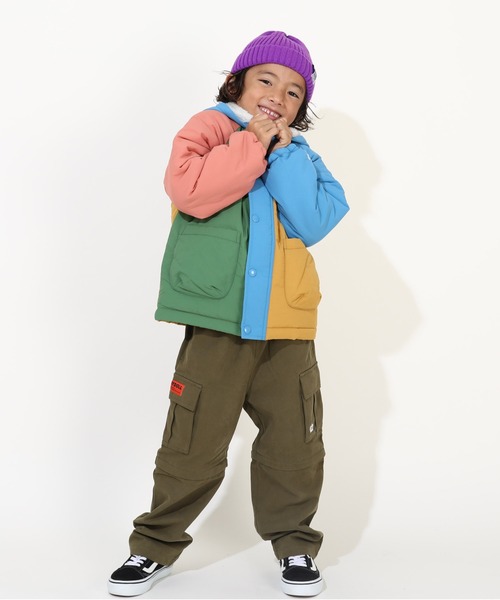 BABYDOLL（ベビードール）の「通販限定 2WAY マウンテン 中綿 アウター 8671K（ダウンジャケット/コート・キッズ・その他2/ブラック/ベージュ/グリーン/スカイブルー系1/その他3/ネイビー/ベビーピンク/その他4・110cm/120cm/130cm/140cm/100cm/150cm/90cm）」の22枚目の写真