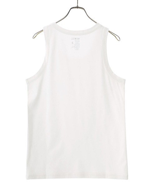 WEWILL（ウィーウィル）の「WEWILL / ウィーウィル：FOUNDATION TANKTOP：W-012-8013[COR]（タンクトップ・メンズ・ホワイト/ライトグレー/チャコールグレー・2/3）」の13枚目の写真