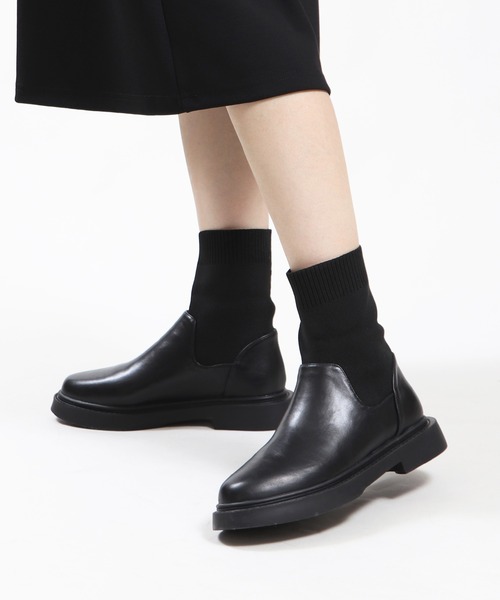 【セール】ショートソックスブーツ（ブーツ）｜Bermosa（ベルモサ）