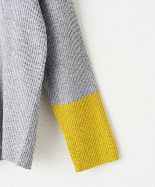 CIAOPANIC TYPY(チャオパニックティピー)の「【KIDS】袖配色リブニットプルオーバー(ニット/セーター・キッズ・アイボリー/グレー/オフホワイト・XL/S/M/XXL/L)」の8枚目の写真