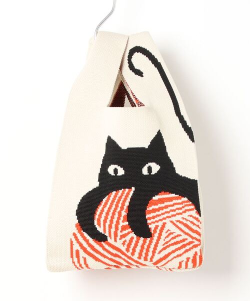 LA VORAGINE（ラ ヴォラジネ）の「バイカラーニットトートバッグ クラッチバッグ ハンドバッグ（ハンドバッグ・レディース・I/F/A/C/D/E/G/H/B・FREE）」の10枚目の写真