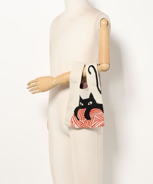 LA VORAGINE（ラ ヴォラジネ）の「バイカラーニットトートバッグ クラッチバッグ ハンドバッグ（ハンドバッグ・レディース・I/F/A/C/D/E/G/H/B・FREE）」の13枚目の写真