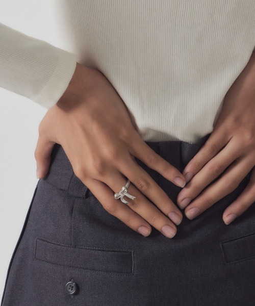 whim（ウィム）の「オリジナルリボンリング（リング・レディース・ゴールド/シルバー・#13/#9）」の9枚目の写真