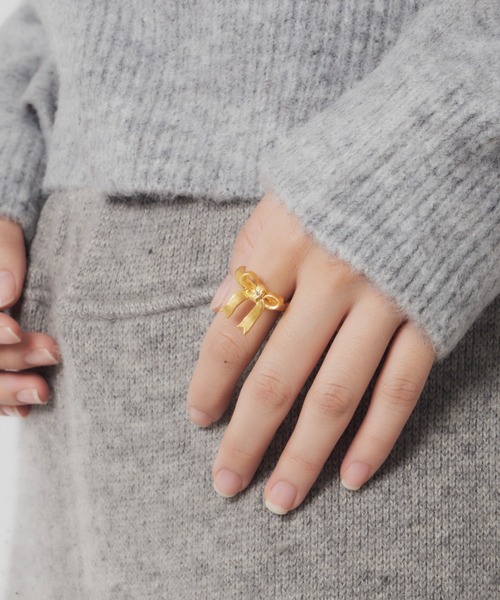 whim（ウィム）の「オリジナルリボンリング（リング・レディース・ゴールド/シルバー・#13/#9）」の15枚目の写真