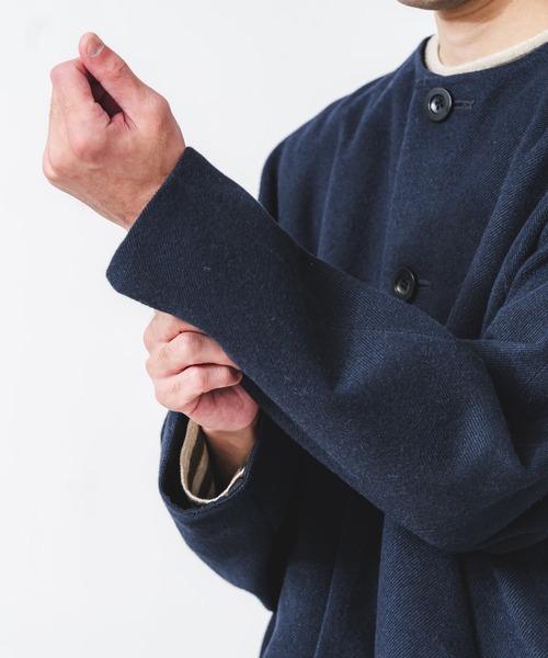 quadro（クオドロ）の「ウールライクメランジサージリバーシブルノー