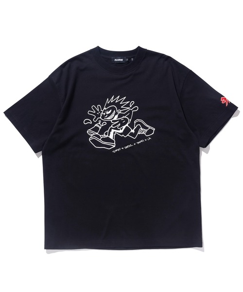 XLARGE（エクストララージ）の「【販売停止】GRAFFITI KIDS S/S TEE（Tシャツ/カットソー・メンズ・ホワイト/ブラウン/ブラック・S/M/L/XL）」の2枚目の写真