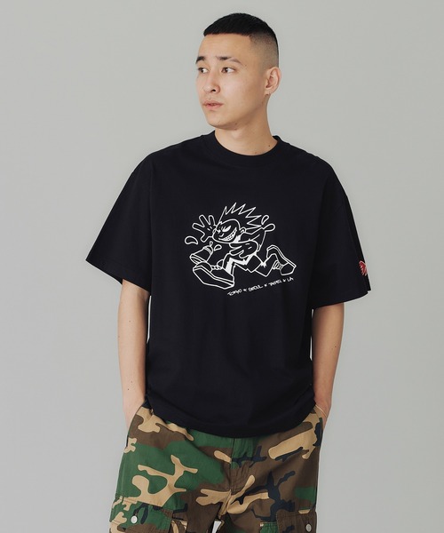 XLARGE（エクストララージ）の「【販売停止】GRAFFITI KIDS S/S TEE（Tシャツ/カットソー・メンズ・ホワイト/ブラウン/ブラック・S/M/L/XL）」の12枚目の写真