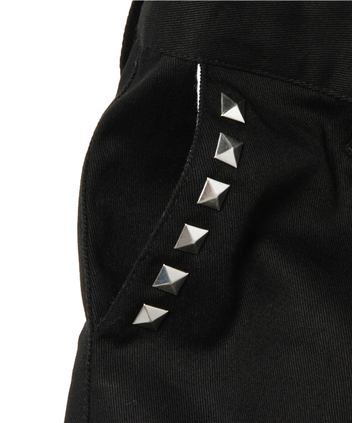 CHUBBYGANG（チャビーギャング）の「ストレッチツイル　スタッズストレートパンツ（その他パンツ・キッズ・ベージュ/パープル/ブラック・100/120/130/110）」の7枚目の写真