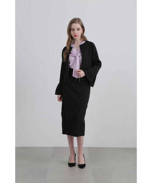 未使用　ピンキー&ダイアン　ノーカラー　ツイード　ジャケット 38　M 未使用 ピンキー&ダイアン ノーカラー ツイード ジャケット 38 M 未