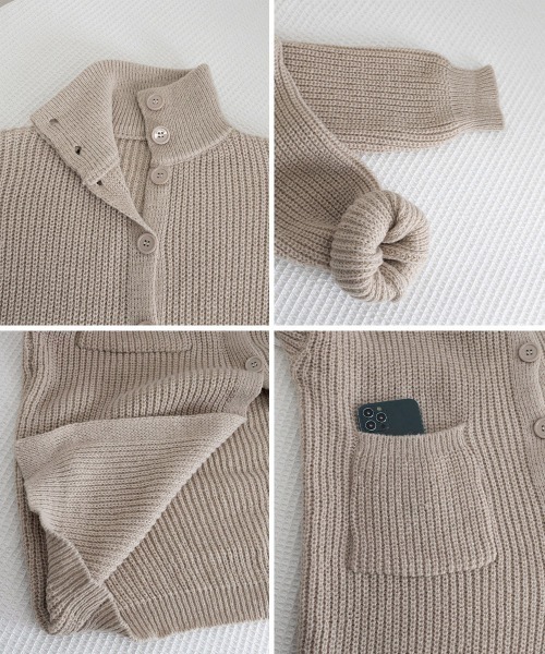 セール】ロングニットカーディガン 厚手レディース（カーディガン