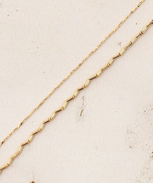 le.coeur blanc（ルクールブラン）の「パールモチーフ2連ネックレス（ネックレス・レディース・ゴールド・FREE）」の7枚目の写真