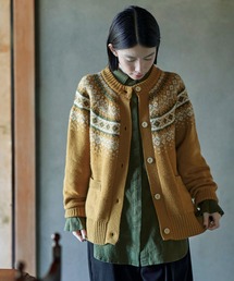 サニークラウズ　ノルディックなカーディガン〈レディース〉