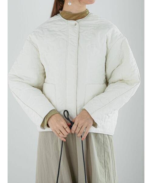 Te chichi(テチチ)の「パターンキルティングジップブルゾン(ブルゾン・レディース・ブラック/オフホワイト・F)」の15枚目の写真