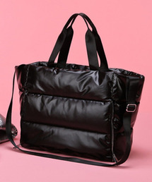 DAY CLOSET（デイ クローゼット）の「【A4収納可】2WAYぷっくりキルティングトートバッグ+ベルト 2点セット（トートバッグ）」