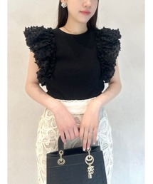 SNIDEL | シアースリーブリブカットソー(Tシャツ/カットソー)