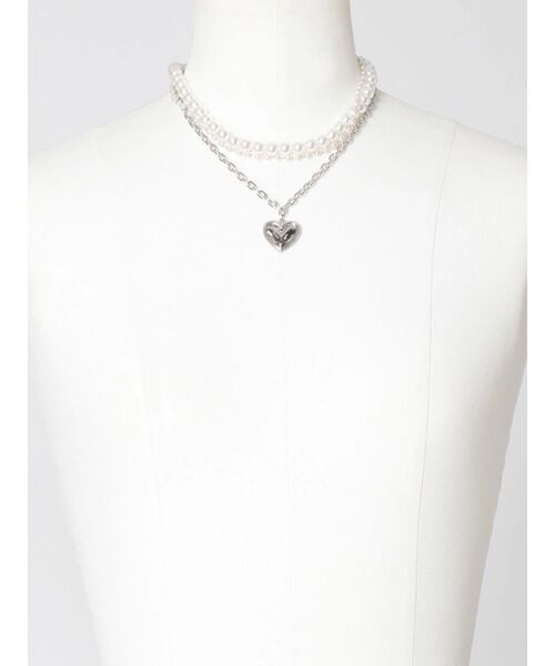 EVRIS（エヴリス）の「PEARL CHAIN3連ネックレス（ネックレス・レディース・シルバー/ゴールド・FREE）」の10枚目の写真
