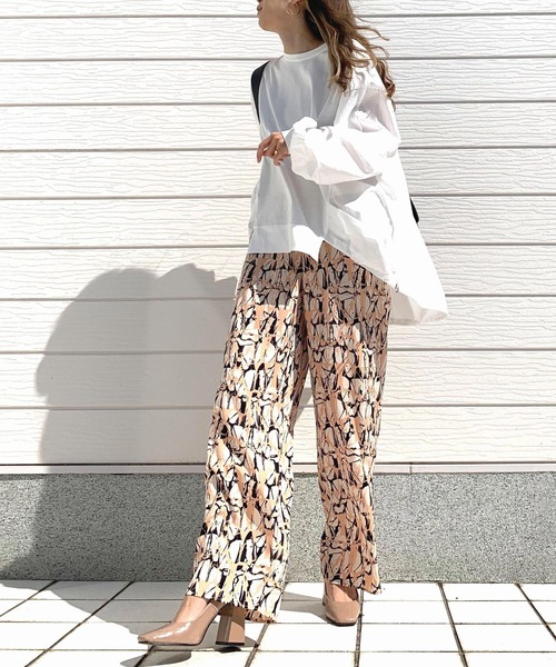 Q（キュー）の「Graffiti パンツ（その他パンツ・レディース・ブラウン系/ベージュ系・MEDIUM）」の6枚目の写真