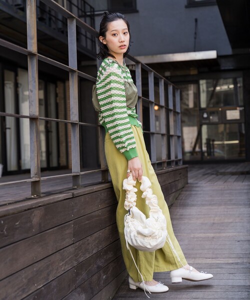 FREAK'S STORE（フリークスストア）の「ROVERETO/ロベレート ローヒール ストラップリボン付きシューズ（パンプス・レディース・ブラック/ホワイト・38/36/37）」の9枚目の写真