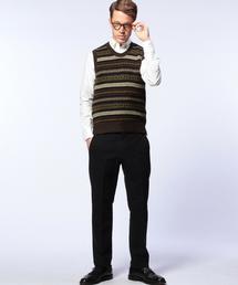 鴨志田氏着 カモシタ ユナイテッドアローズ Camoshita ニットベスト M UNITED ARROWS（ユナイテッドアローズ）の「＜Camoshita UA（カモシタ
