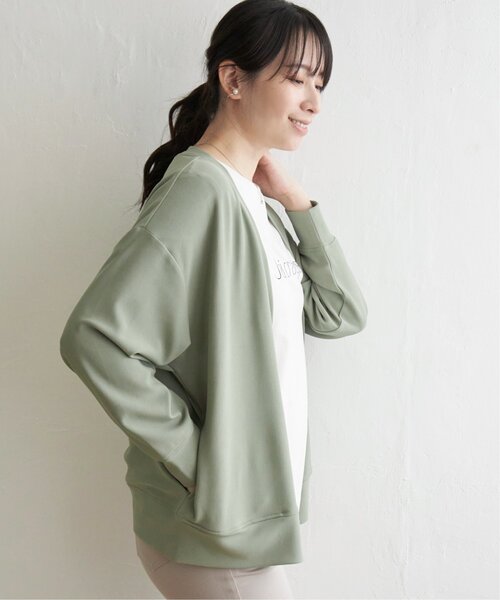 ikka(イッカ)の「スポンディッシュVネックカーディガン(カーディガン/ボレロ・レディース・ベージュ/ブラック/オリーブ/ブルー・M/L/S)」の14枚目の写真