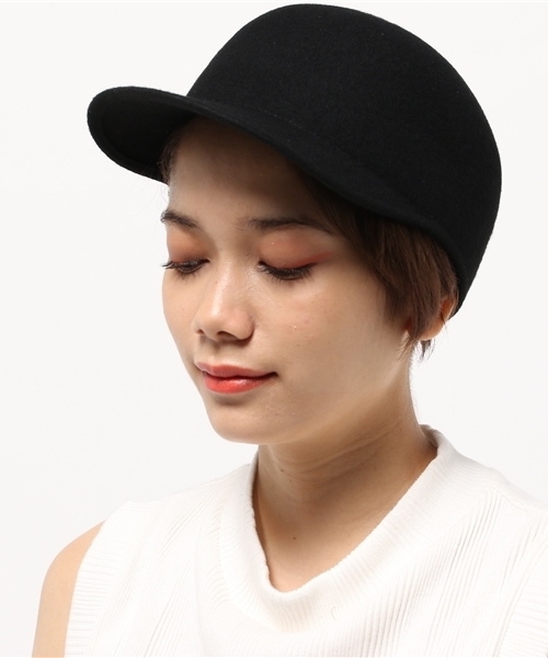 CIAOPANIC(チャオパニック)の「【Ciaopanic】 ジョッキーハット(ハット・レディース・ネイビー/ブラック・FREE)」の3枚目の写真